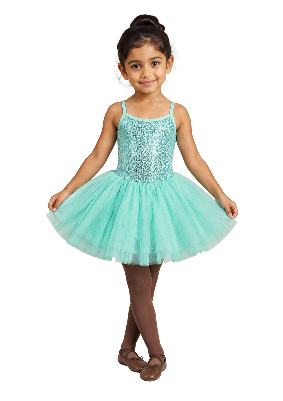 Sparkle Mint Green Sequin Ballet Tutu Dress | 3 - 4 years