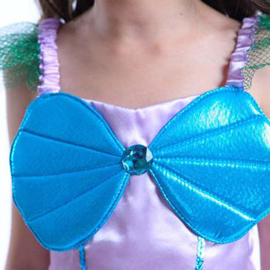 Girls Shimmering Mermaid Dress with Tail image 1