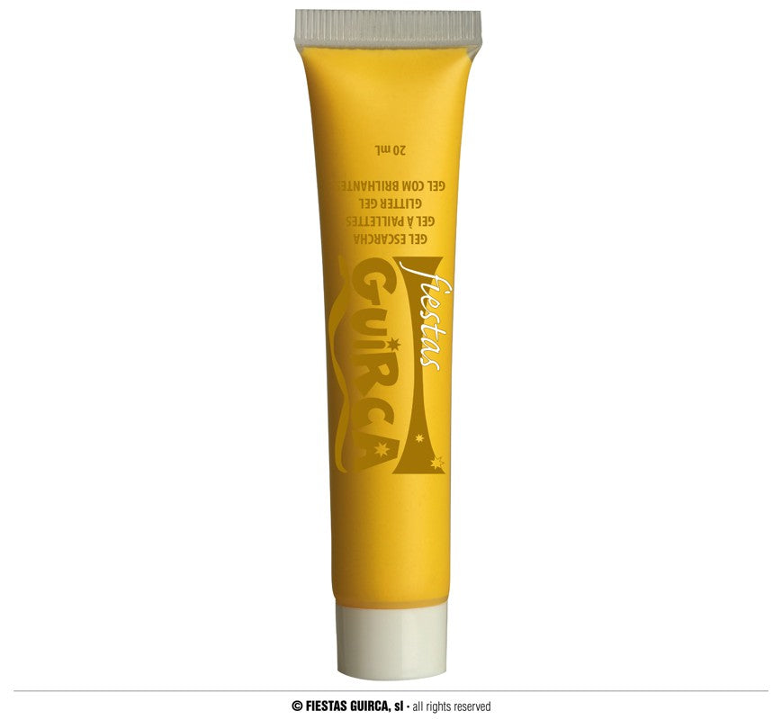 Fiestas Guirca Cream Face & Body Makeup Tube - Yellow image