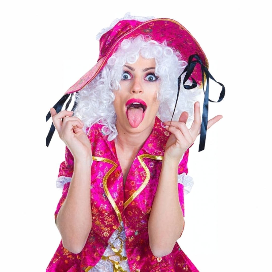 Women's Deluxe Pink Pirate Captain Costume image 1