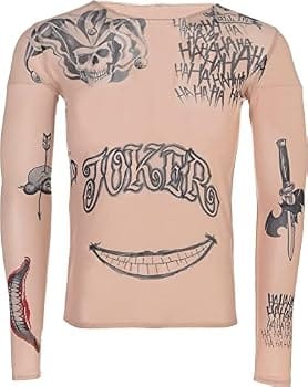 Joker Tattoo Shirt Mens