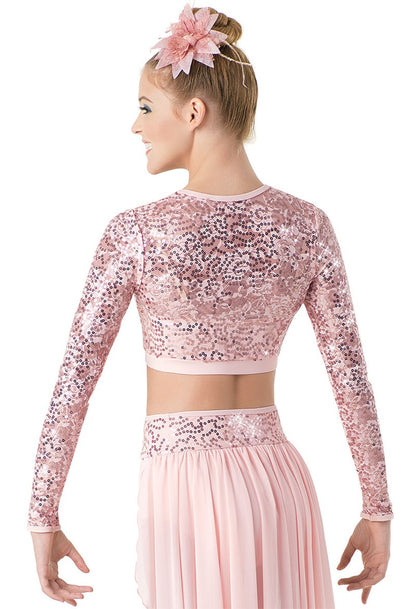 Pale Pink Two-Piece Sequin image 2