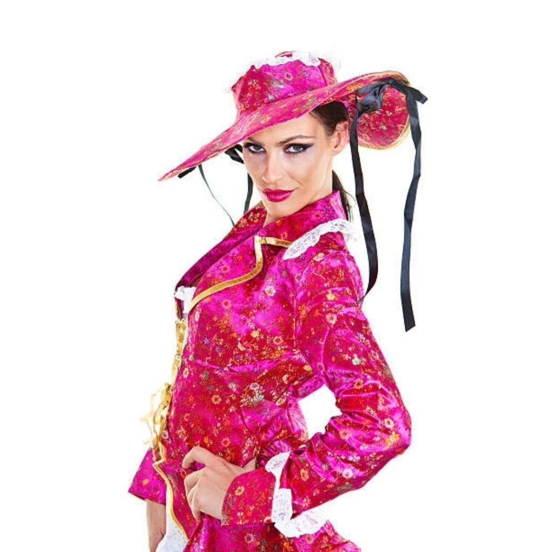Women's Deluxe Pink Pirate Captain Costume image 2