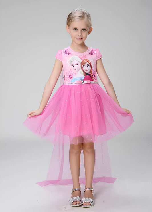 Elsa Pink Tutu Dress and Cape image 0