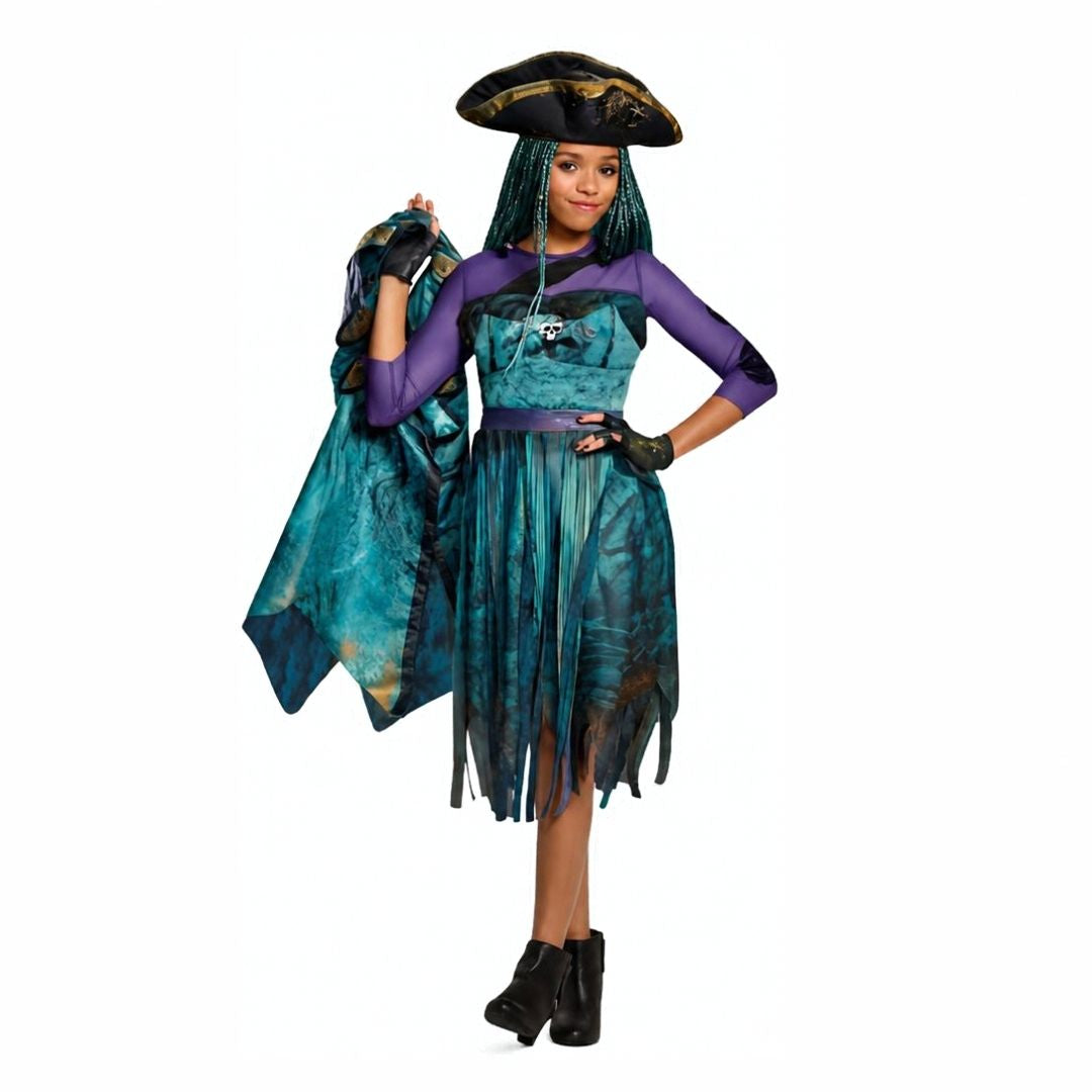 Girls Disney Descendants 2 Uma Deluxe Costume image 1