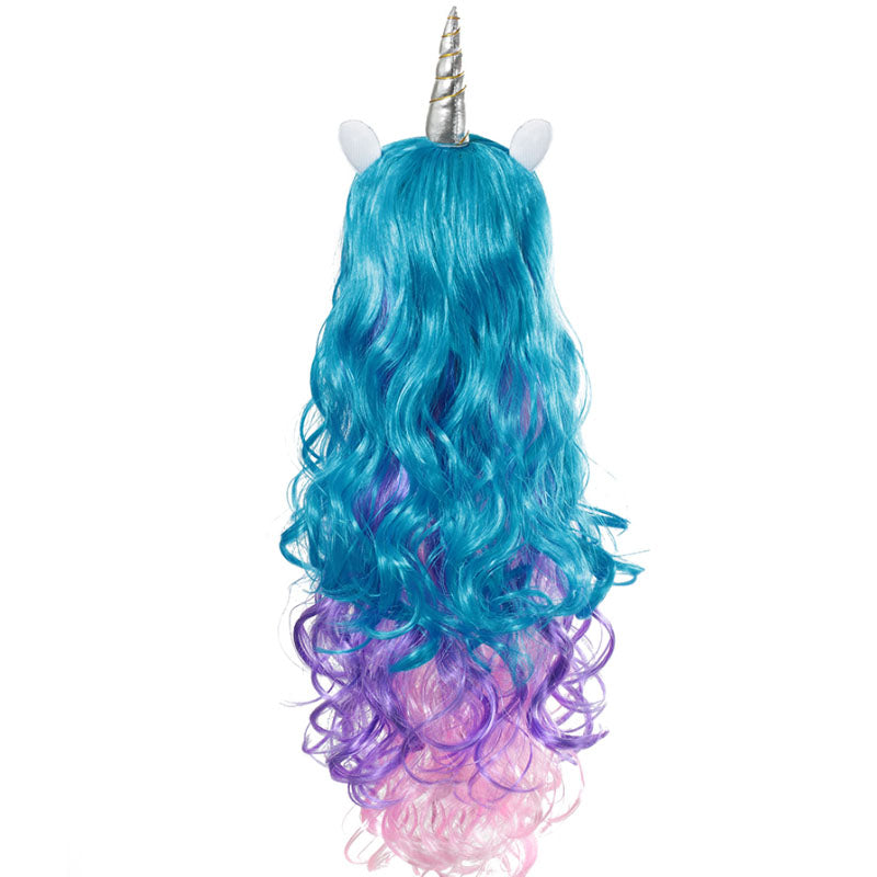 Unicorn Wig Teal & Pink